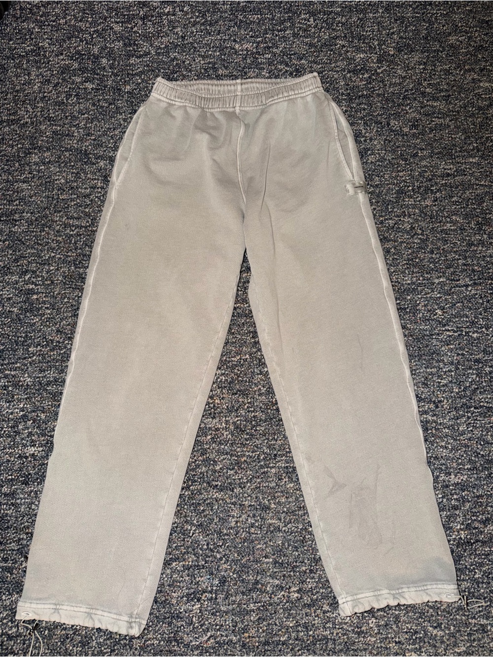 Joah Brown Oversized Straight Leg Jogger in Vetiver Size XS